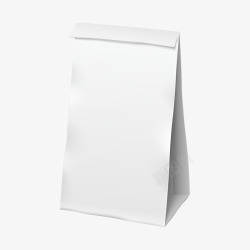 白色空白纸袋素材