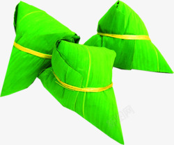 绿色清香粽子食物素材