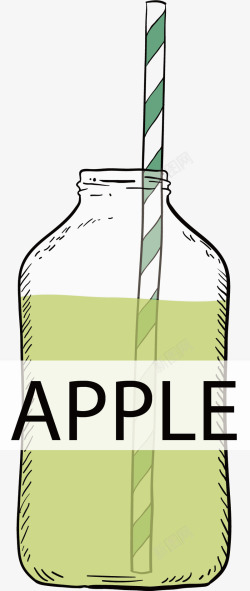 苏打水瓶绿色的苏打水气泡水矢量图高清图片