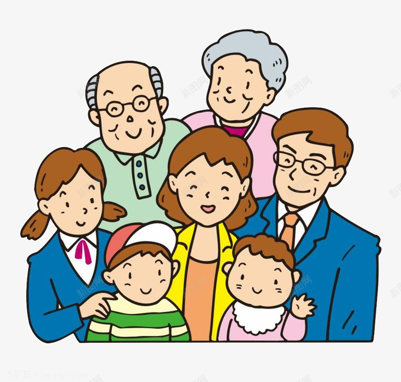 微笑的一家人照片png免抠素材_88icon https://88icon.com 一家人 卡通 可爱 家庭照片 幸福 开心 彩色 微笑 手绘