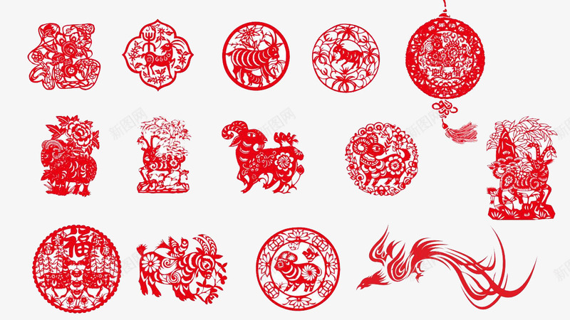羊12生肖等中国风元素喜庆剪纸png免抠素材_88icon https://88icon.com 中国风 中国风窗户矢量中国风水印矢量 中国风素材 中国风连云矢量中国风挂绳矢量 矢量矢量