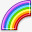 彩虹色块彩虹图标图标