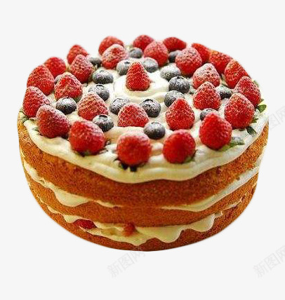 一个圆形美味的蛋糕png免抠素材_88icon https://88icon.com 水果 生日蛋糕 美味蛋糕 美食 草莓 蓝莓 蛋糕 食物