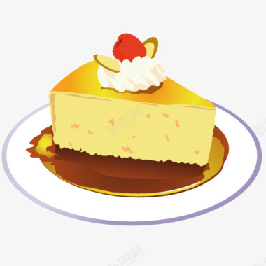 芝士蛋糕块蛋糕图标图标