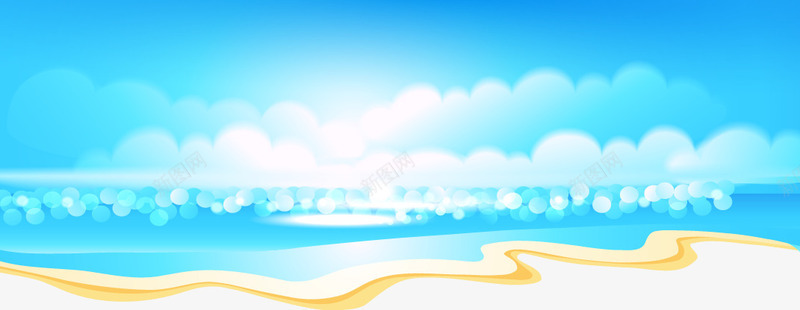 卡通清新夏日海滩png免抠素材_88icon https://88icon.com 卡通 夏日 海滩 清新