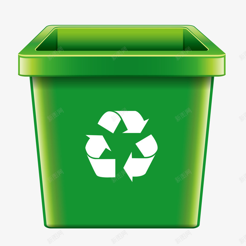 低碳环保标志垃圾桶png免抠素材_88icon https://88icon.com 低碳 再利用 再回收 垃圾桶 环保