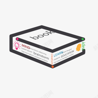 企业文化设计烧烤书籍LOGO矢量图图标图标