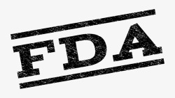 黑色简约企业FDA认证标志图素材