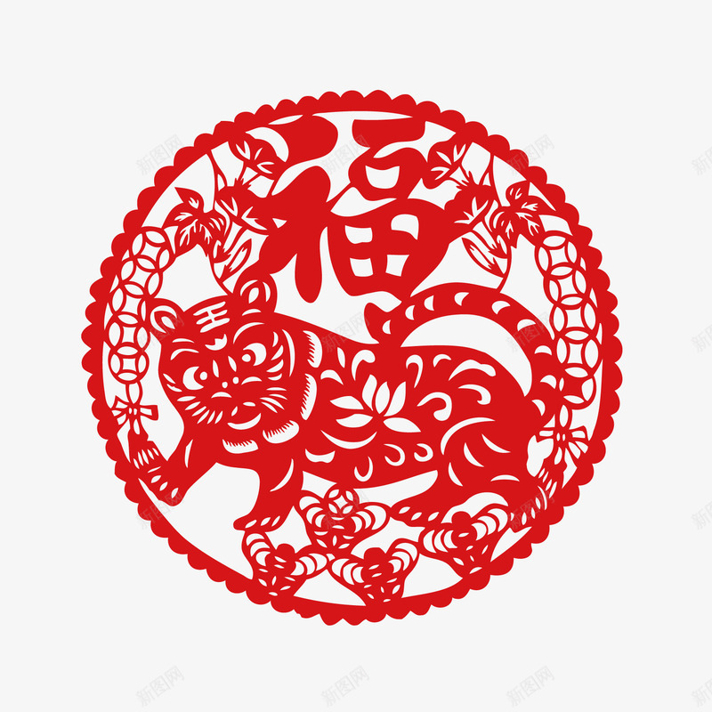 老虎窗花png免抠素材_88icon https://88icon.com 中国风福字剪纸 剪纸 剪纸福字老虎矢量图 小老虎剪纸 矢量剪纸福字 福字剪纸 窗花剪纸 窗花图案 老虎新年 老虎窗花 老虎窗花免抠 虎年 虎年剪纸 虎年大吉 虎年春节素材 迎祥纳福 铜钱窗花免抠