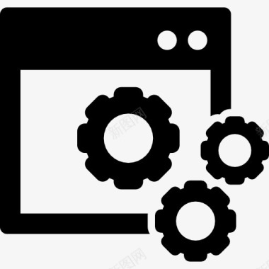 箭头齿轮Analytics设置图标图标