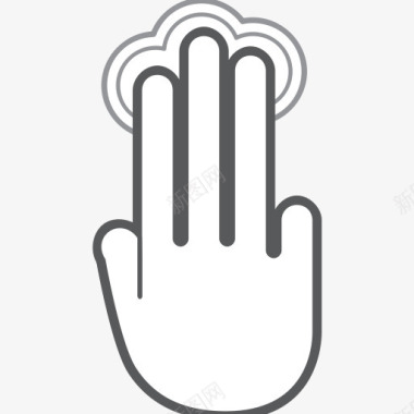 手指手势手互动滚动刷卡水龙头交图标图标