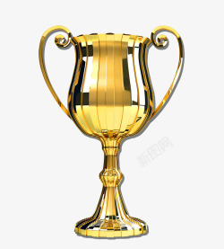 金色纹理奖杯装饰素材