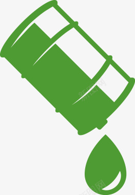 绿色环保绿色油罐图标图标