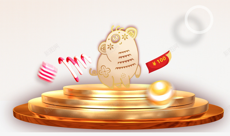 2019金猪剪纸装饰图案psd免抠素材_88icon https://88icon.com 2019 剪纸 新年 猪年 装饰图案 金猪 金猪剪纸