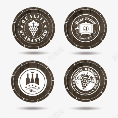 logo企业标志葡萄酒矢量图图标图标