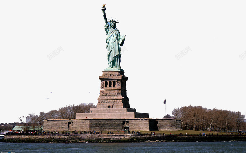 纽约自由女神像三png免抠素材_88icon https://88icon.com 各地名著 旅游风景照片 著名建筑