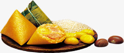 栗子粽子食物端午节日素材