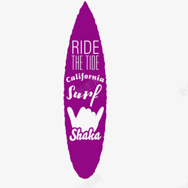 夏日海滩冲浪logo图标图标