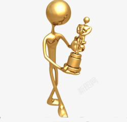 铜人免费3D人物奖杯高清图片