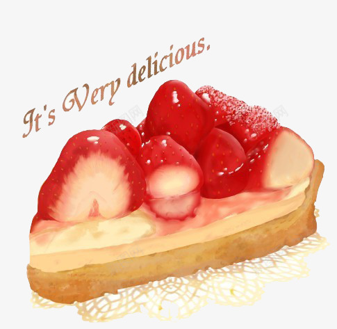 草莓奶酪蛋糕png免抠素材_88icon https://88icon.com 卡通 手绘 水果 生日 生日蛋糕 草莓 蛋糕