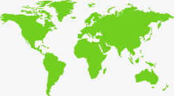 绿色环保地图矢量图素材