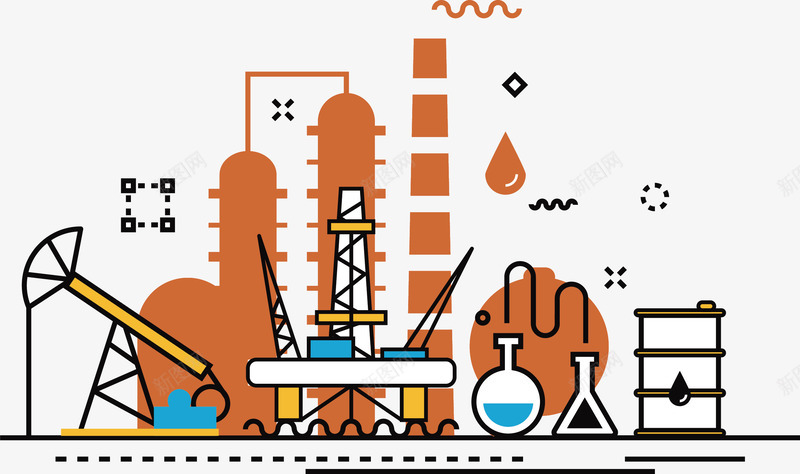 扁平化元素矢量图ai免抠素材_88icon https://88icon.com 化学研究 天文研究 扁平化 生活信息 生物研究 线性生活图表 试管实验 矢量图