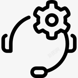 技术齿轮技术支持图标高清图片