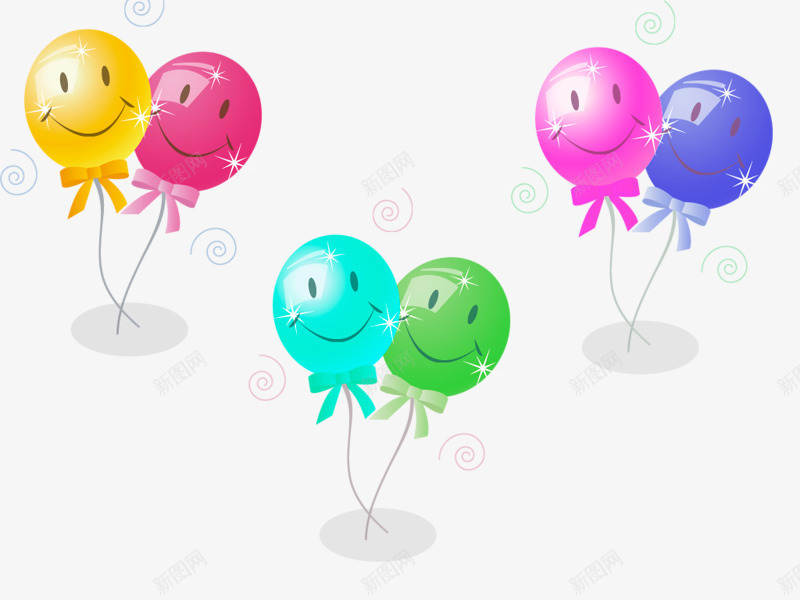 笑脸娃娃气球png免抠素材_88icon https://88icon.com 儿童 卡通 气球 生日 节日