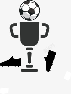 巴西足球运动奖杯素材