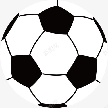 比赛手绘足球运动器材足球图标素矢量图图标