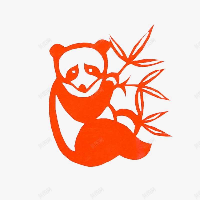中国风元素竹剪纸png免抠素材_88icon https://88icon.com 中国元素素材 中国风 剪纸 竹 竹剪纸 红色