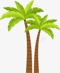 椰子树装饰图案素材
