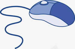 蓝色鼠标动漫版蓝色的鼠标高清图片