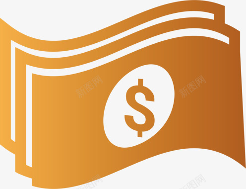 符号钞票金融商务图标矢量图图标