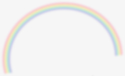 半圆弧手绘彩虹高清图片