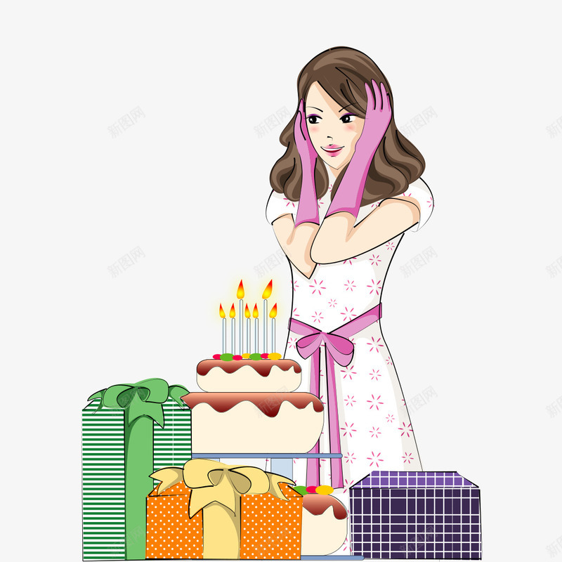 生日蛋糕png免抠素材_88icon https://88icon.com 女孩 生日 生日礼物 生日蛋糕