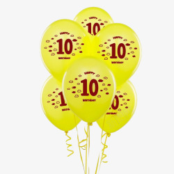 生日派对用品数字乳胶气球高清图片