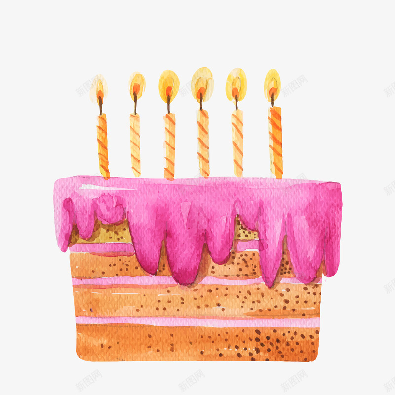 红色生日蛋糕png免抠素材_88icon https://88icon.com 卡通蛋糕 生日蛋糕 生日蜡烛 背景装饰 食物