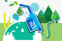 清洁能源环保宣传海报矢量图素材