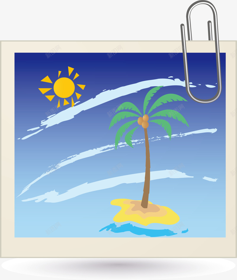 蓝色海景照片矢量图eps免抠素材_88icon https://88icon.com 海景 海景照片 照片 矢量海景 蓝色海景照片 蓝色照片 矢量图