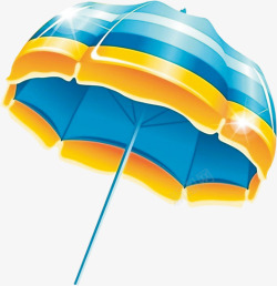 夏日卡通海边遮阳伞素材