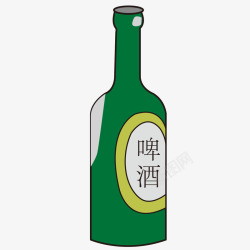 啤酒瓶回收素材