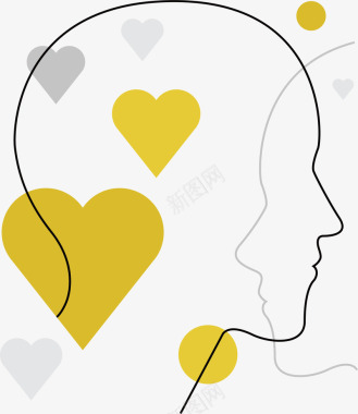 心形盒子爱情思维标图标图标