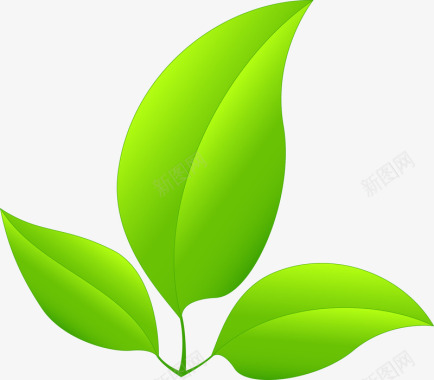 绿色环保叶子图标图标