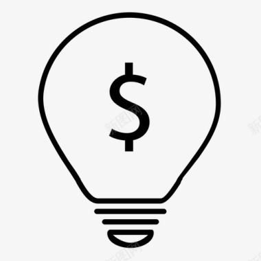 灯具商业理念美元灯具图标图标