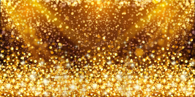 纯图唯美彩色粒子闪亮光效打散飞溅颗粒效果金色大图背景