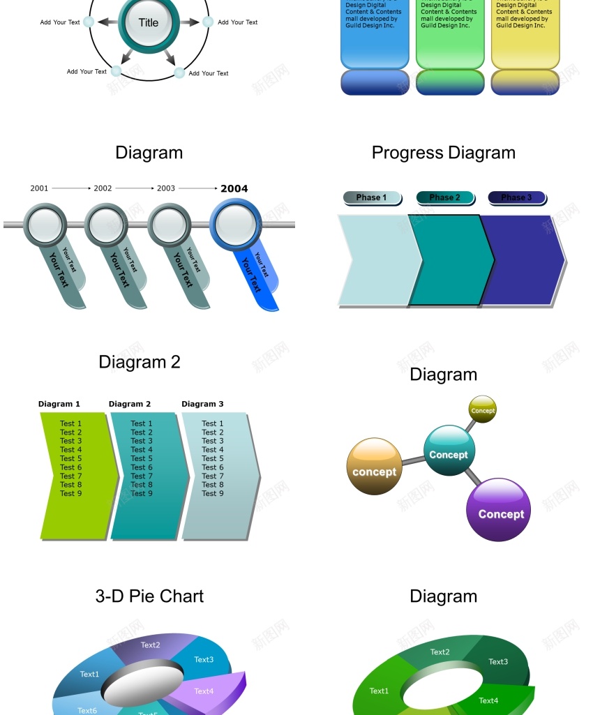 【极品PPT模板史上最全(730页)的PPT模板图表集合之1(共六辑)PPT模板_88icon https://88icon.com 之共 六辑 史上 图表 最全 极品 模板 素材 集合