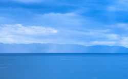 风平浪静天海一线风平浪静蓝色蔚蓝天空白云大海海洋壁纸高清图片