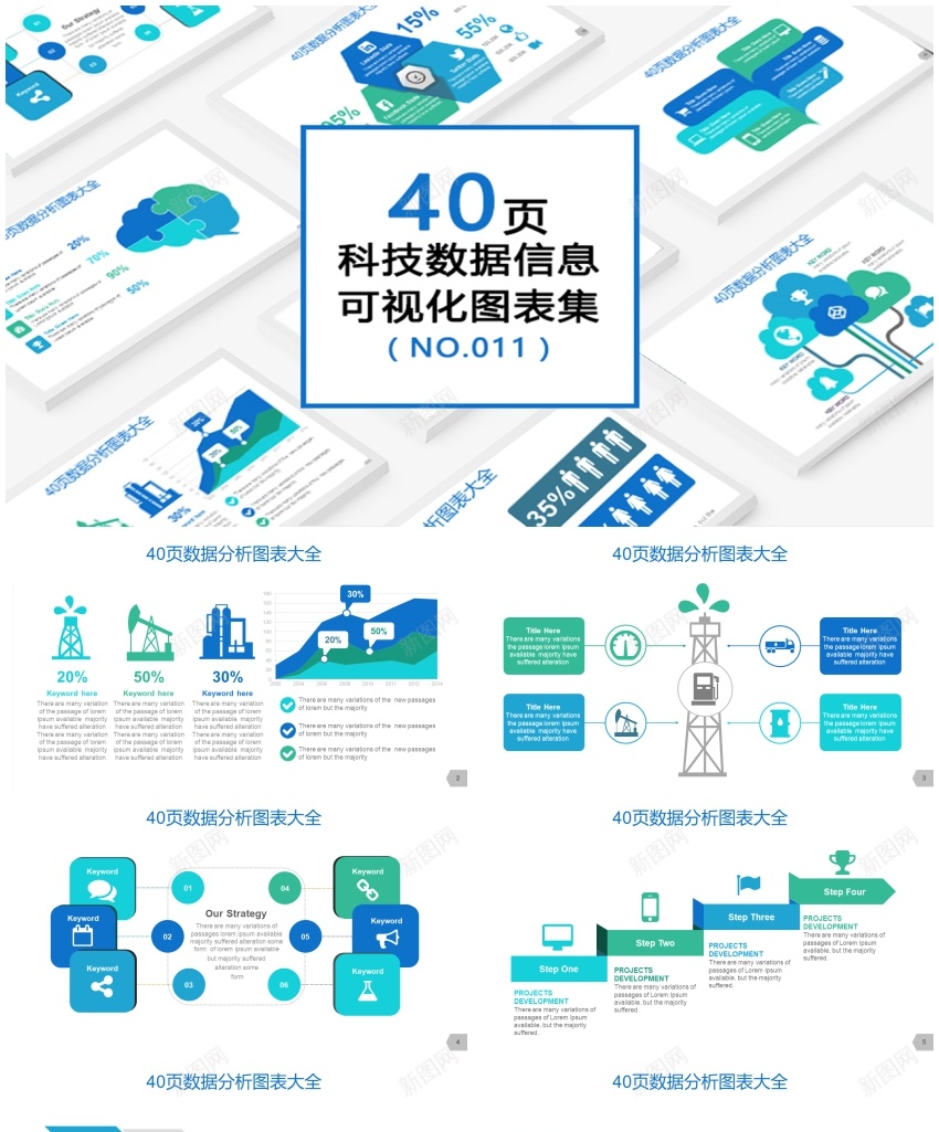 01140页科技数据信息可视化PPT图表PPT模板_88icon https://88icon.com 信息 可视化 图表 数据 科技