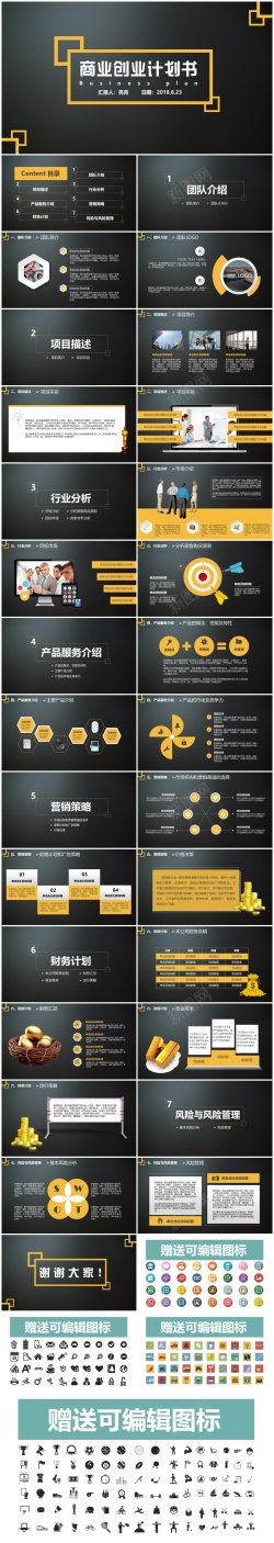 商业合作素材商业计划书模板(16)